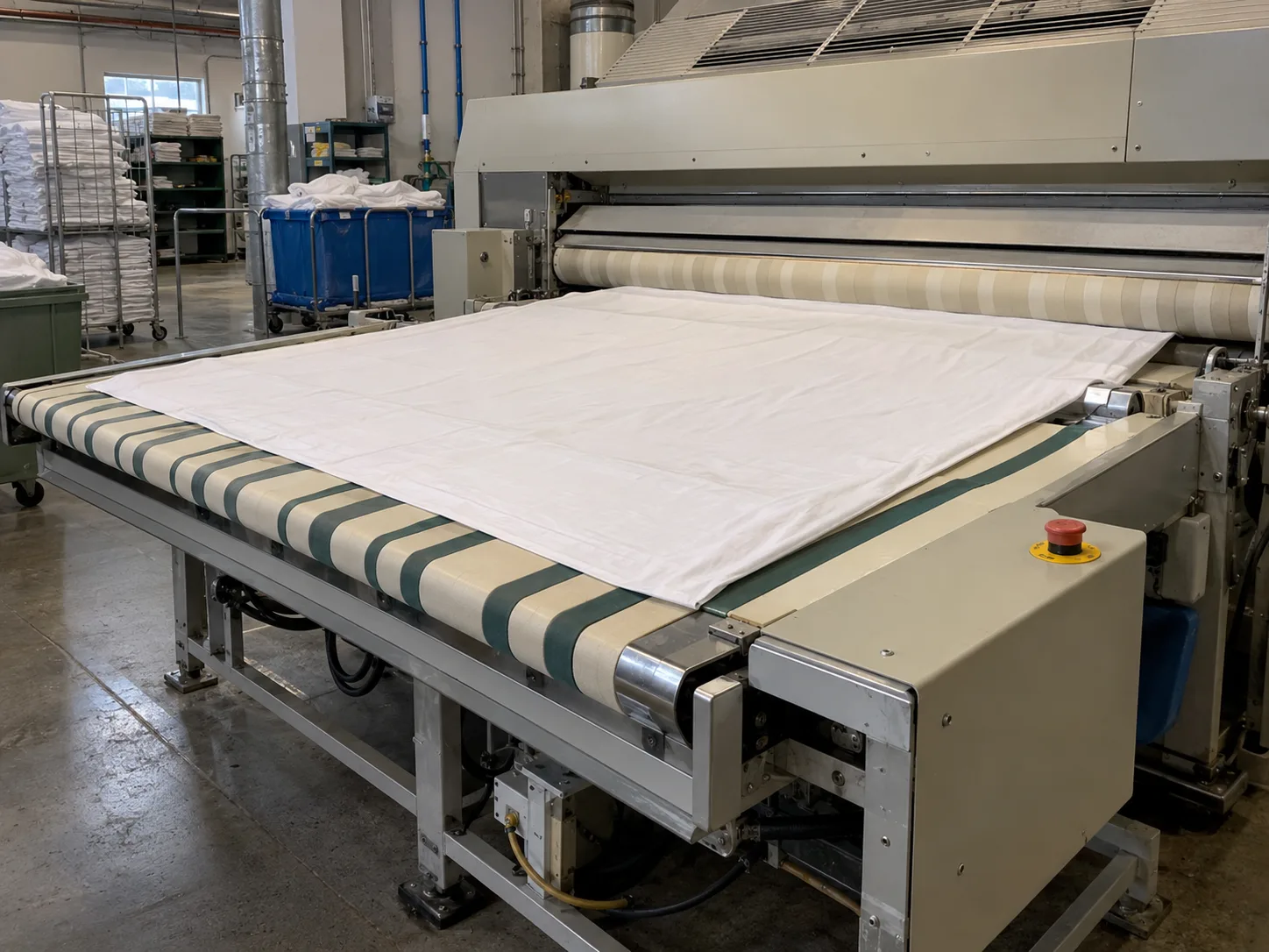 Flatwork Ironer Linen Feeding Repair industrial flatwork ironer