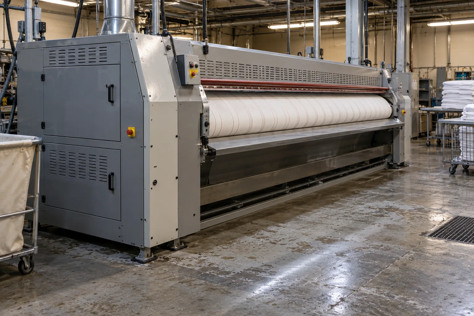 Commercial Ironer Drive System Repair industrial flatwork ironer