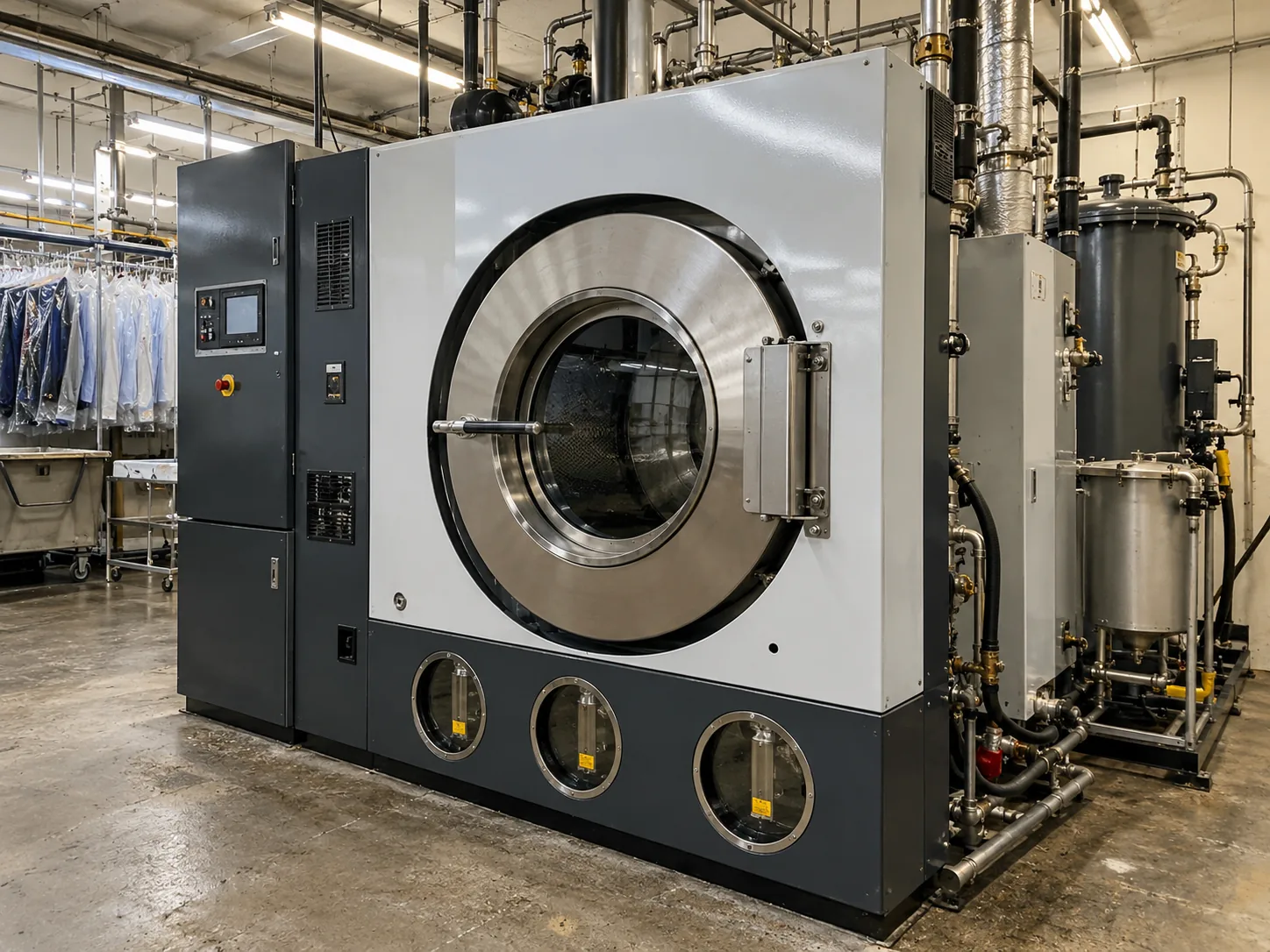 Dry Cleaning Machine Recovery System Repair commercial dry cleaning machine