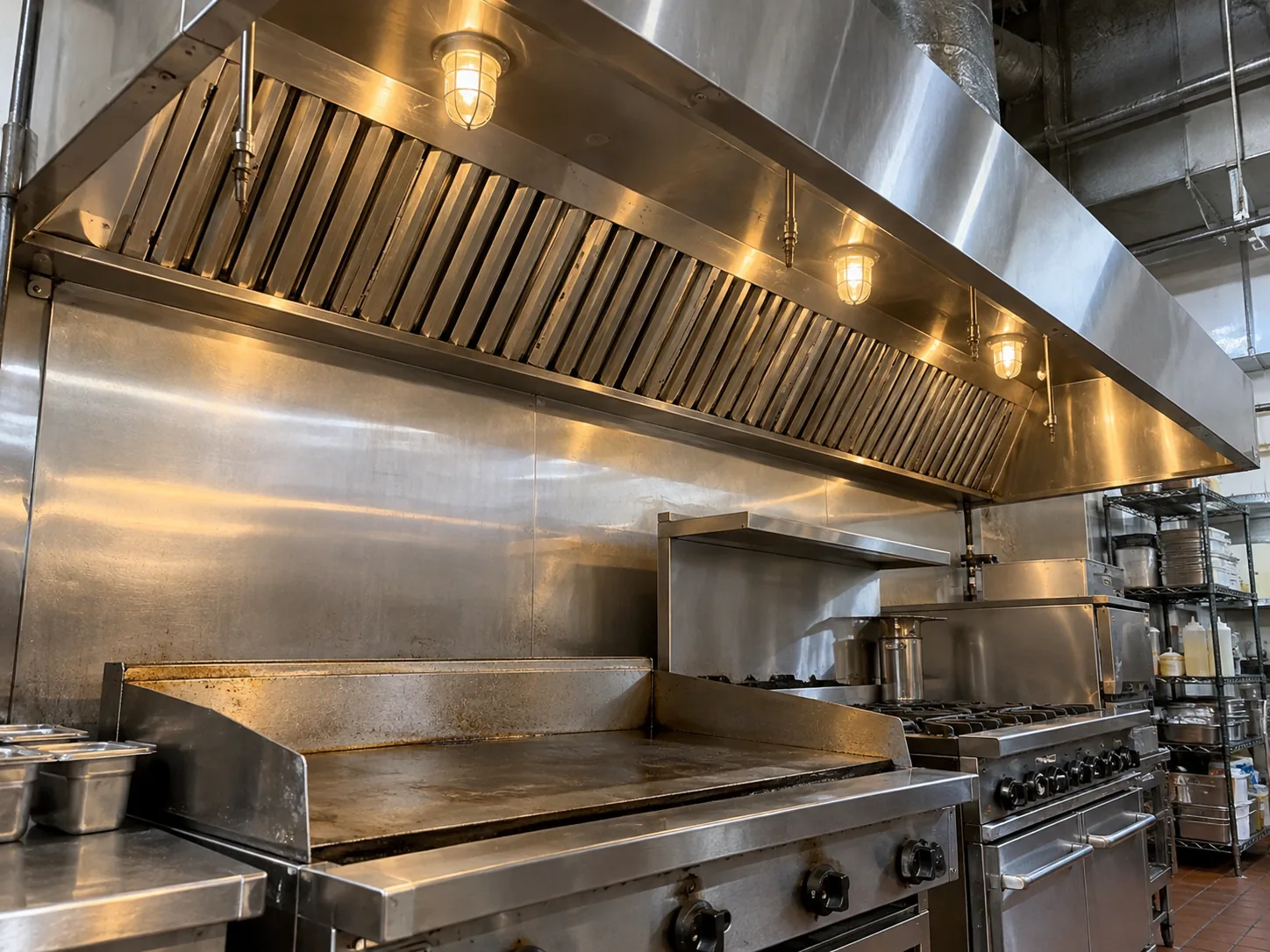 Commercial Kitchen Hood Lighting Restored commercial kitchen hood