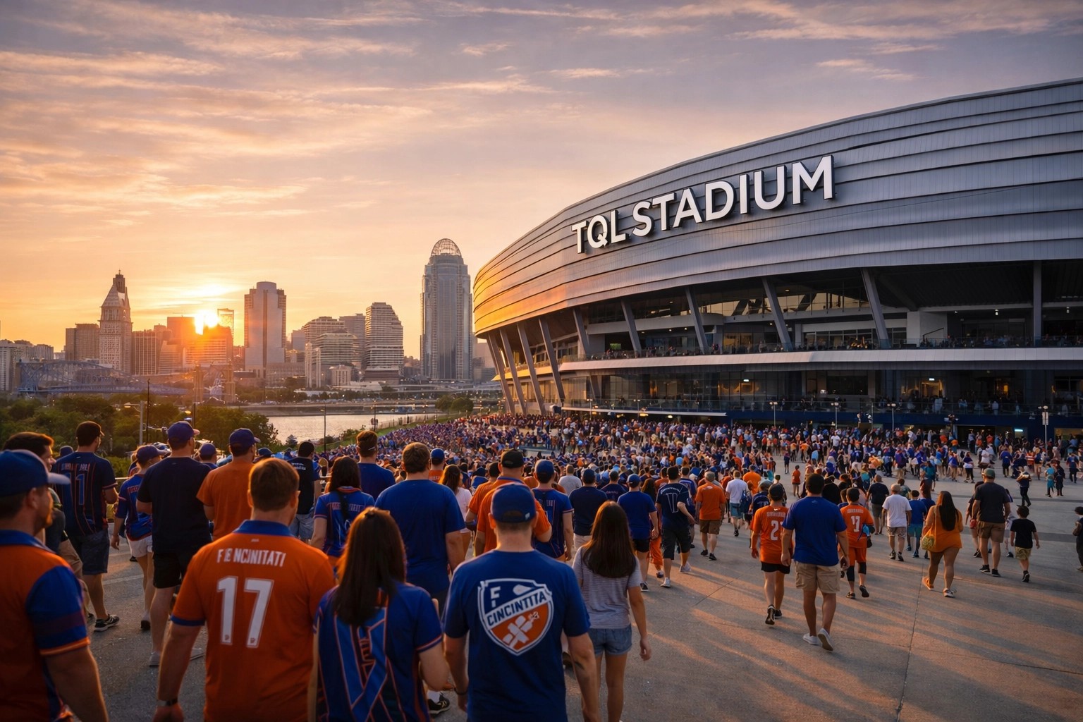 TQL Stadium in Cincinnati Ohio, home of FC Cincinnati