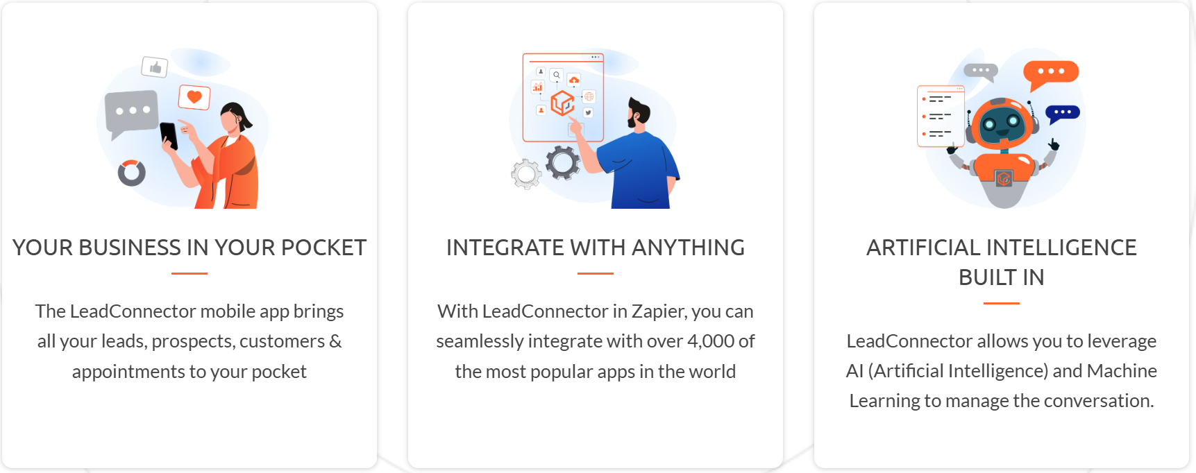 lead connector services and mobile app for go high level