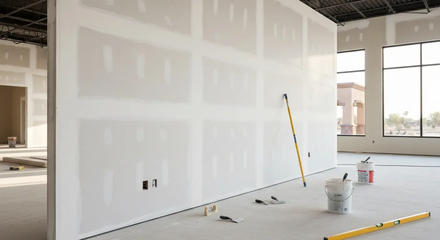 Commercial drywall project