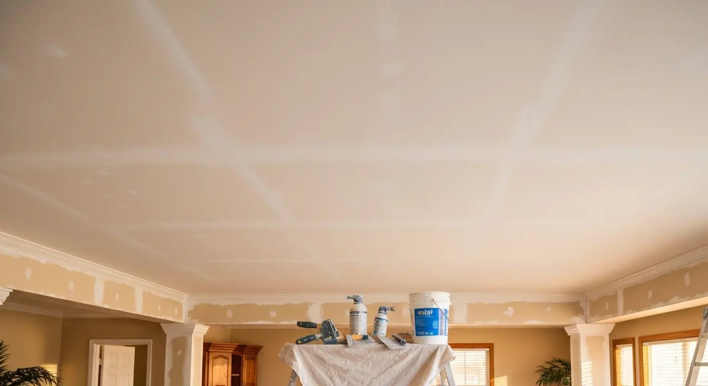 Popcorn Ceiling Removal and Retexture