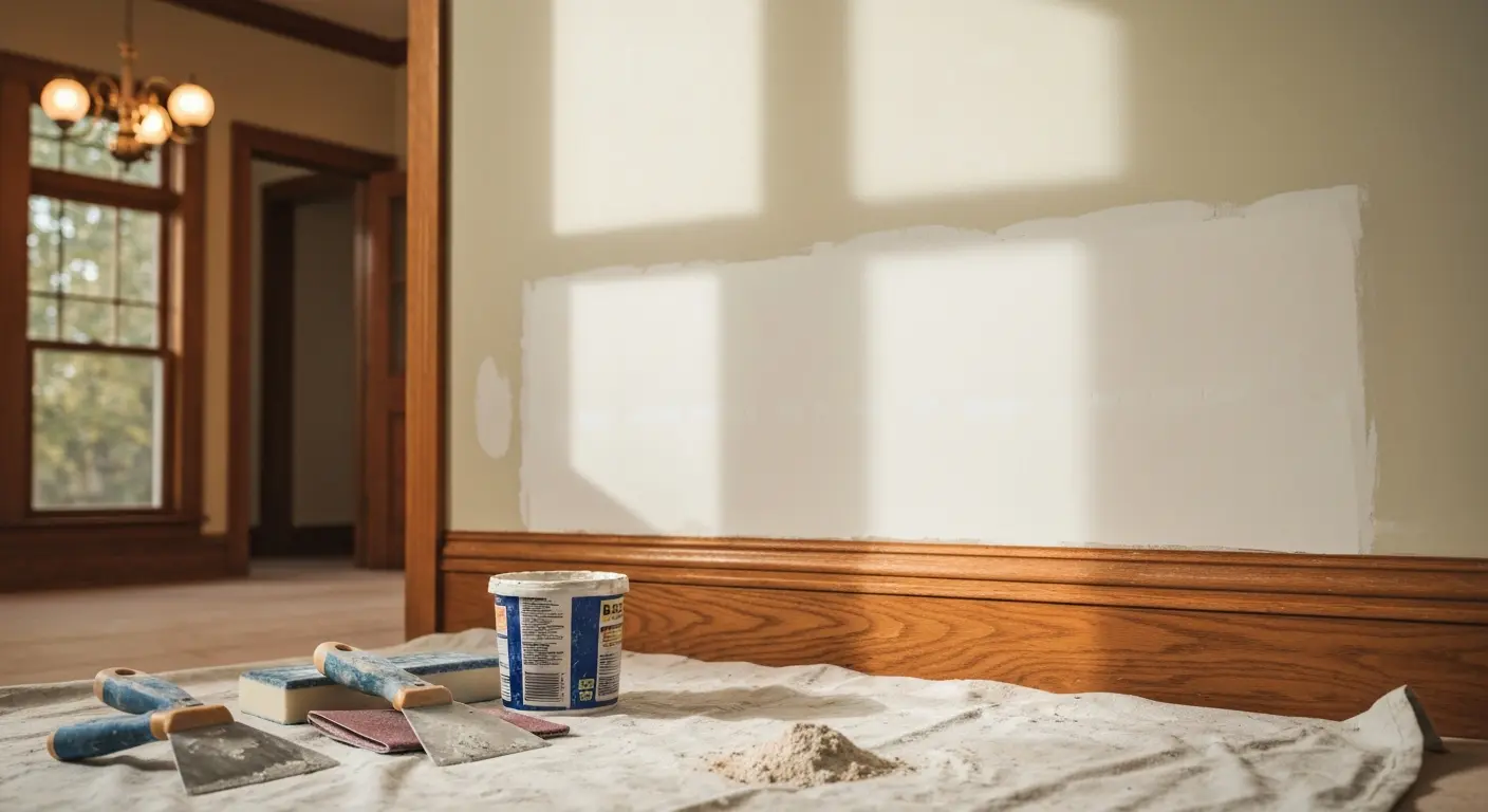 Drywall repair work
