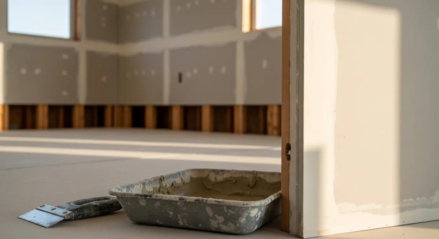 New drywall installation project