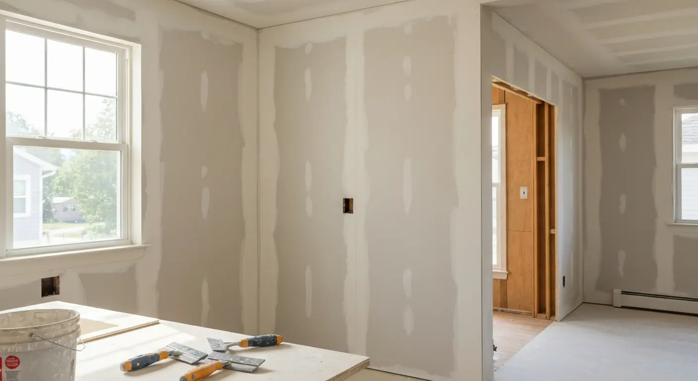 Residential remodel drywall