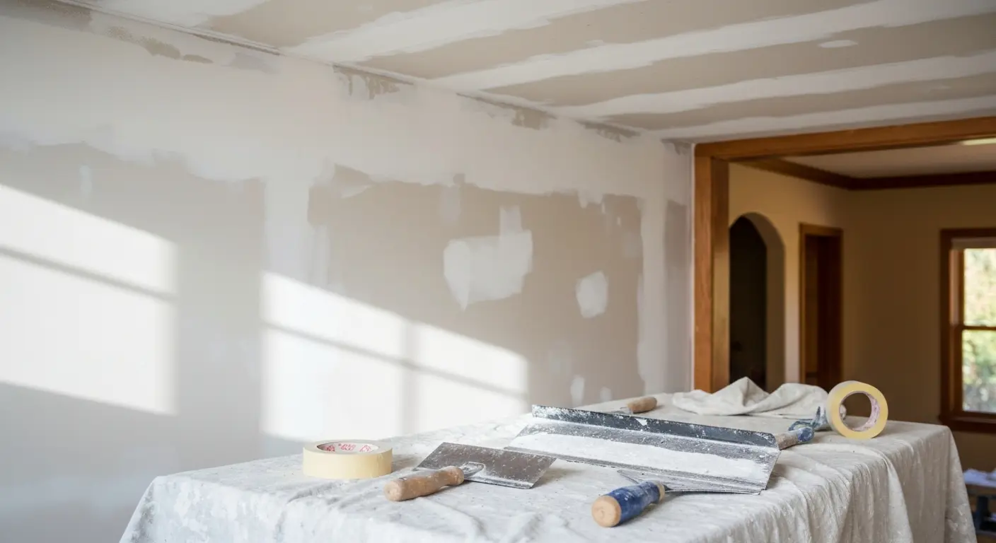 Popcorn ceiling removal project