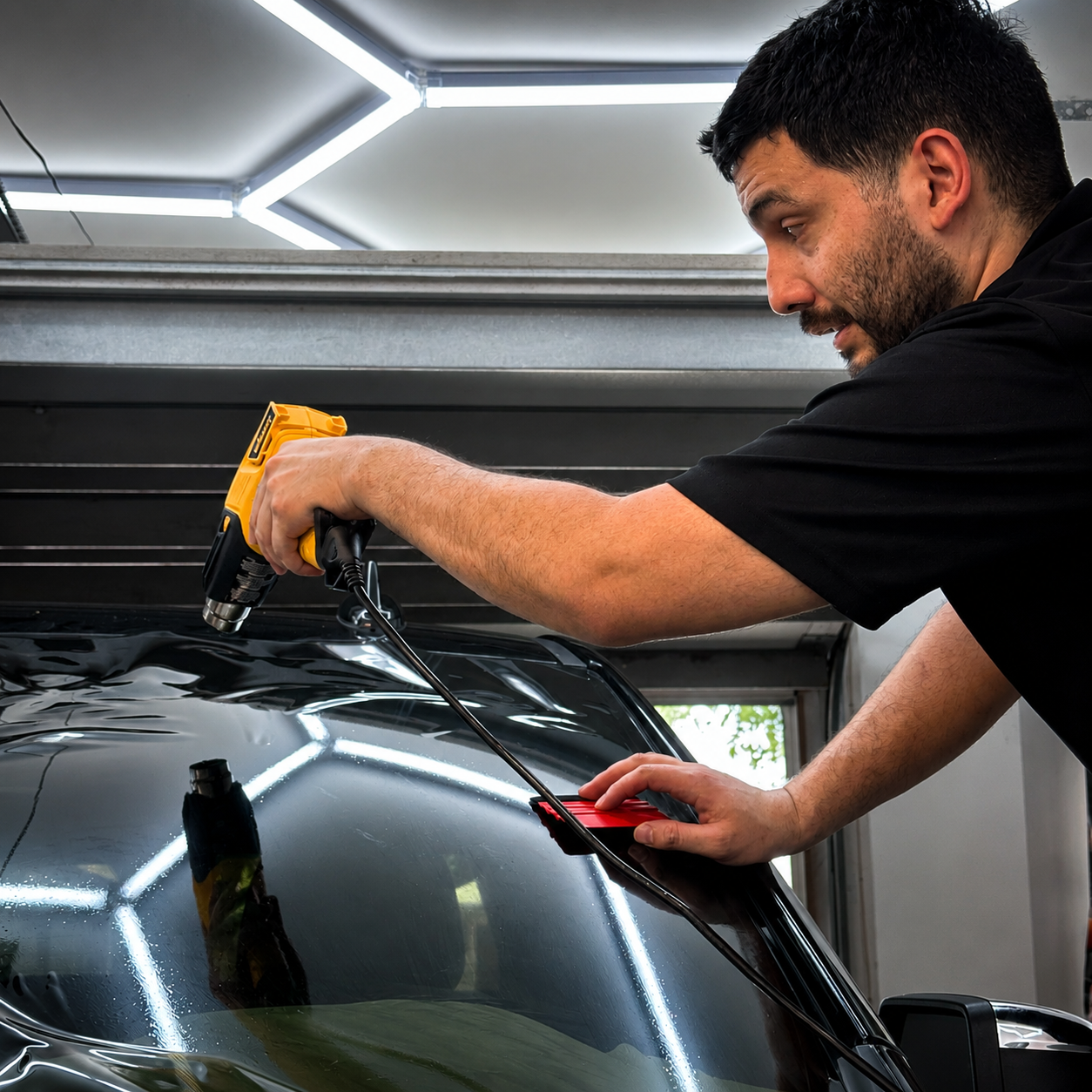 Professional window tint installation at Tintxpress