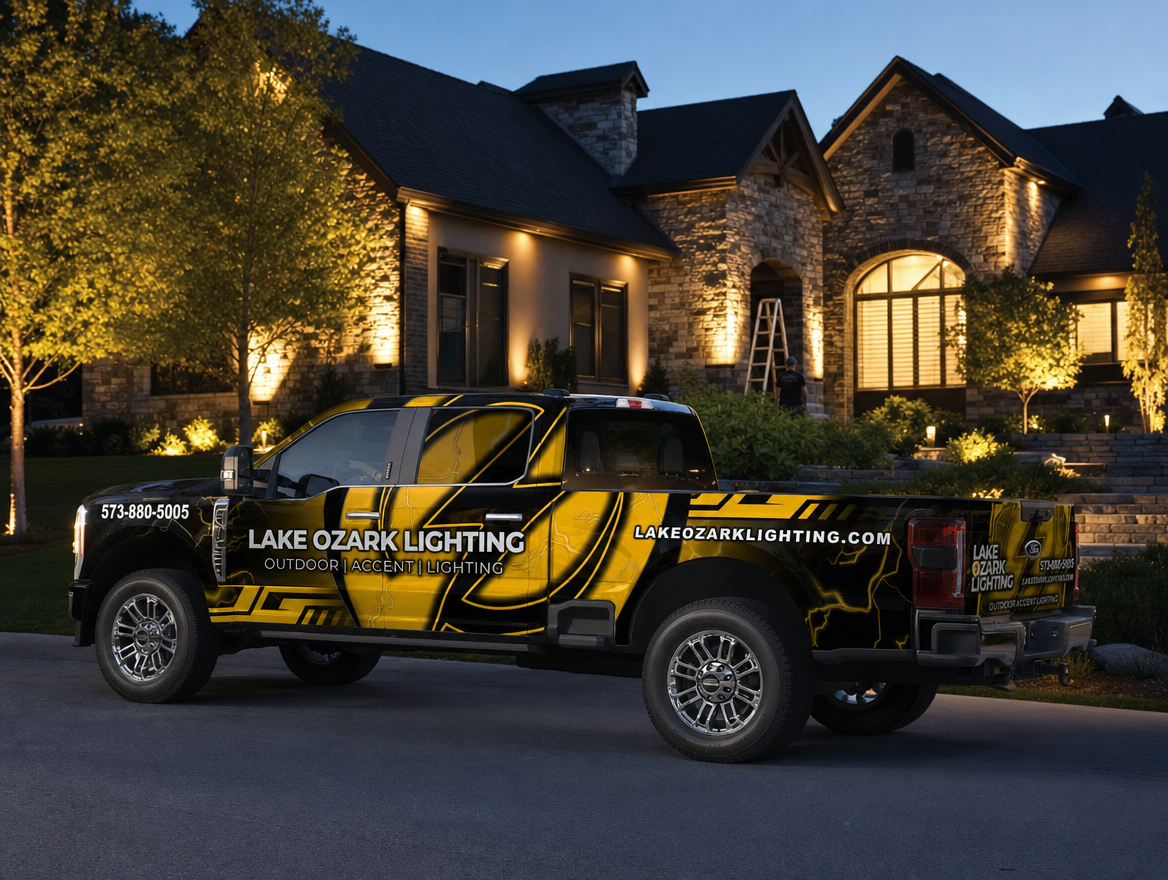 Lake Ozark Lighting Installation Truck