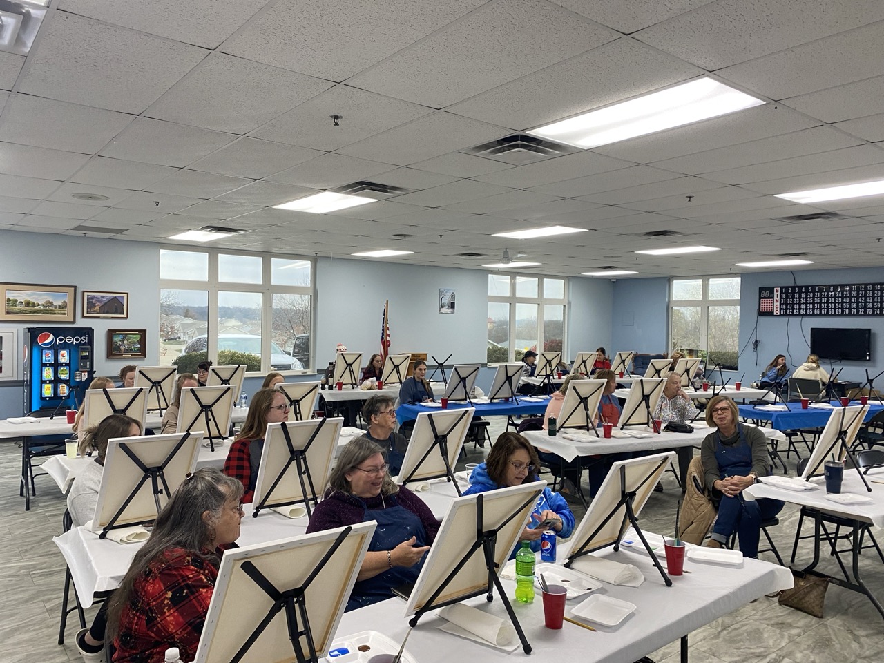Paint night class at the Center