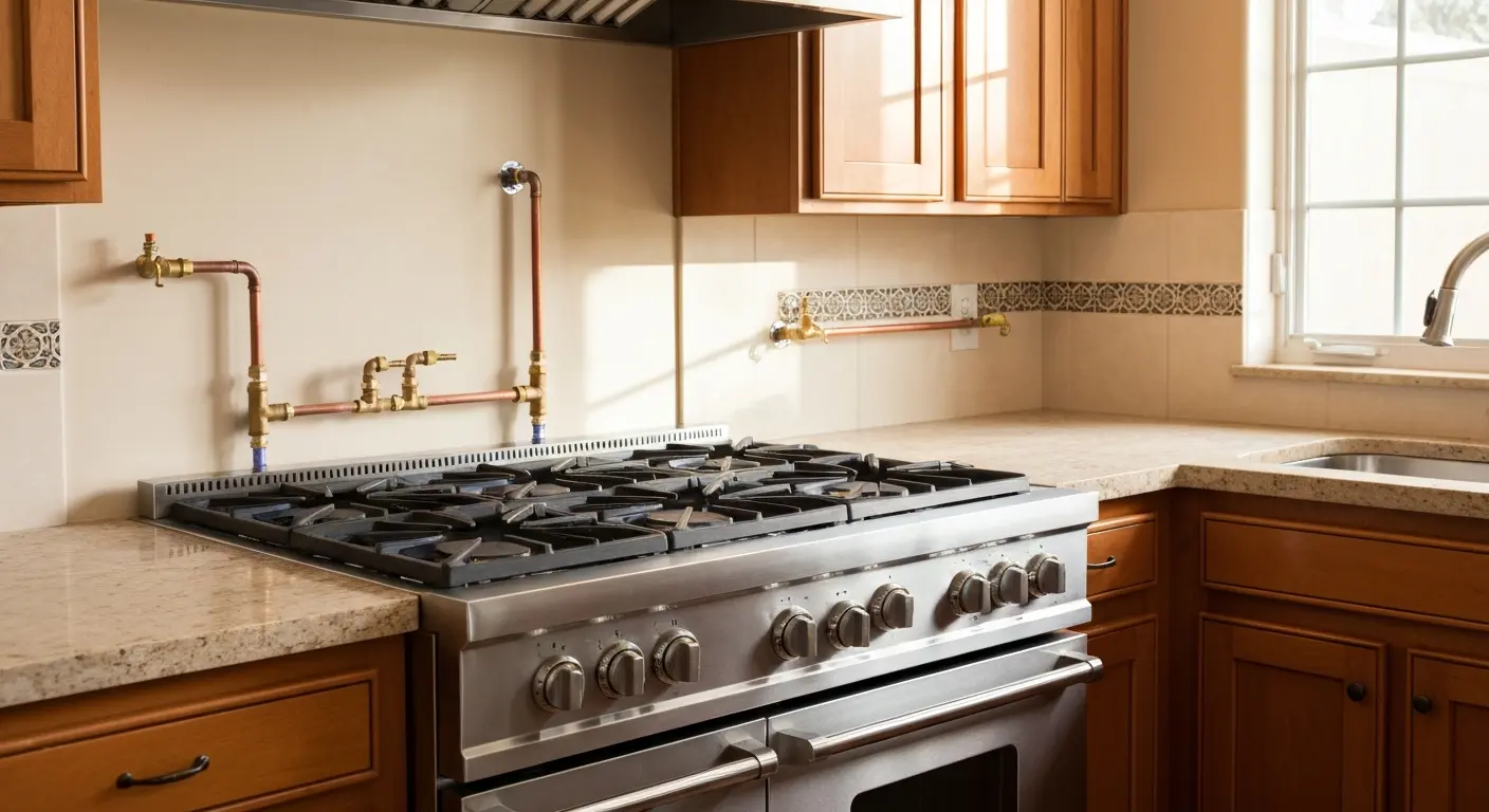 Gas line installation