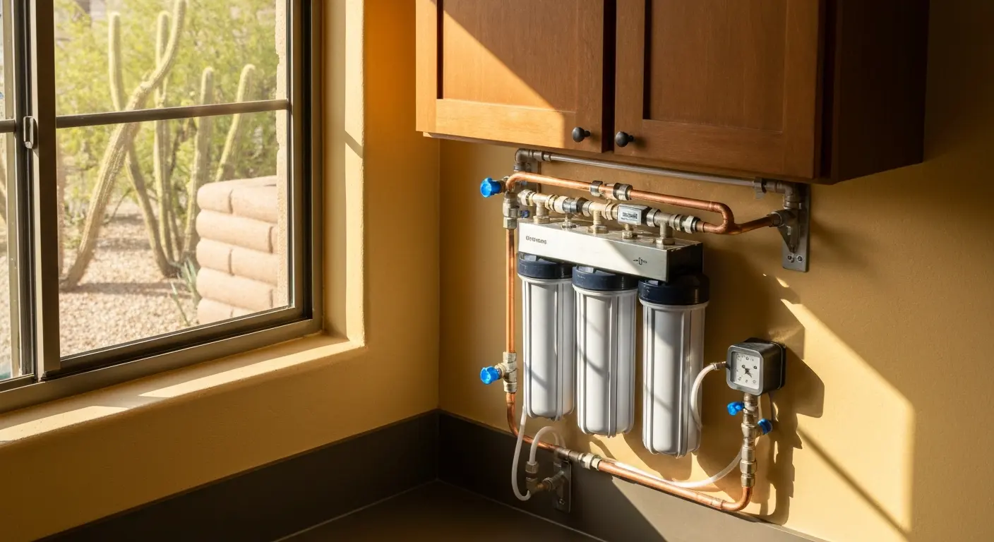Water filtration system installation