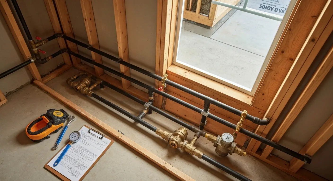 Gas line installation
