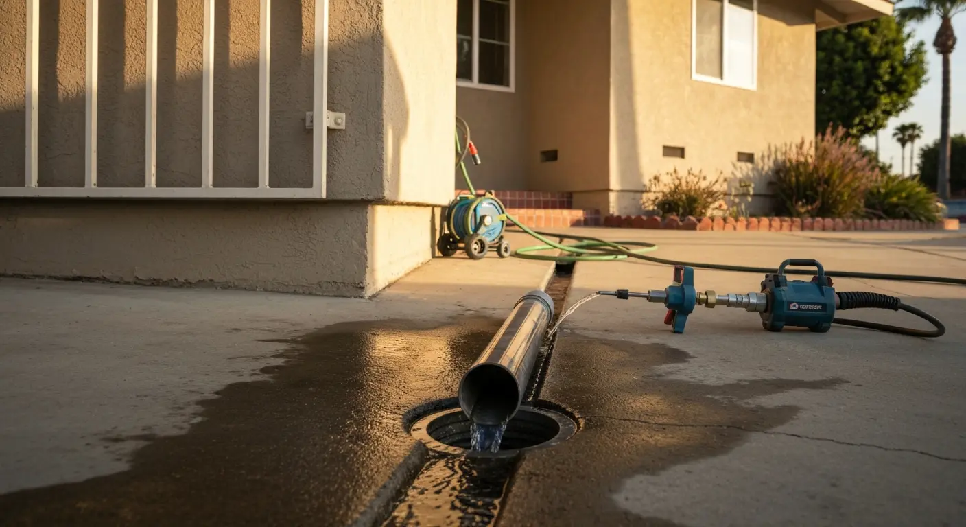 Drain cleaning service