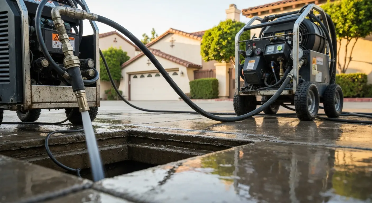 Hydro jetting drain cleaning