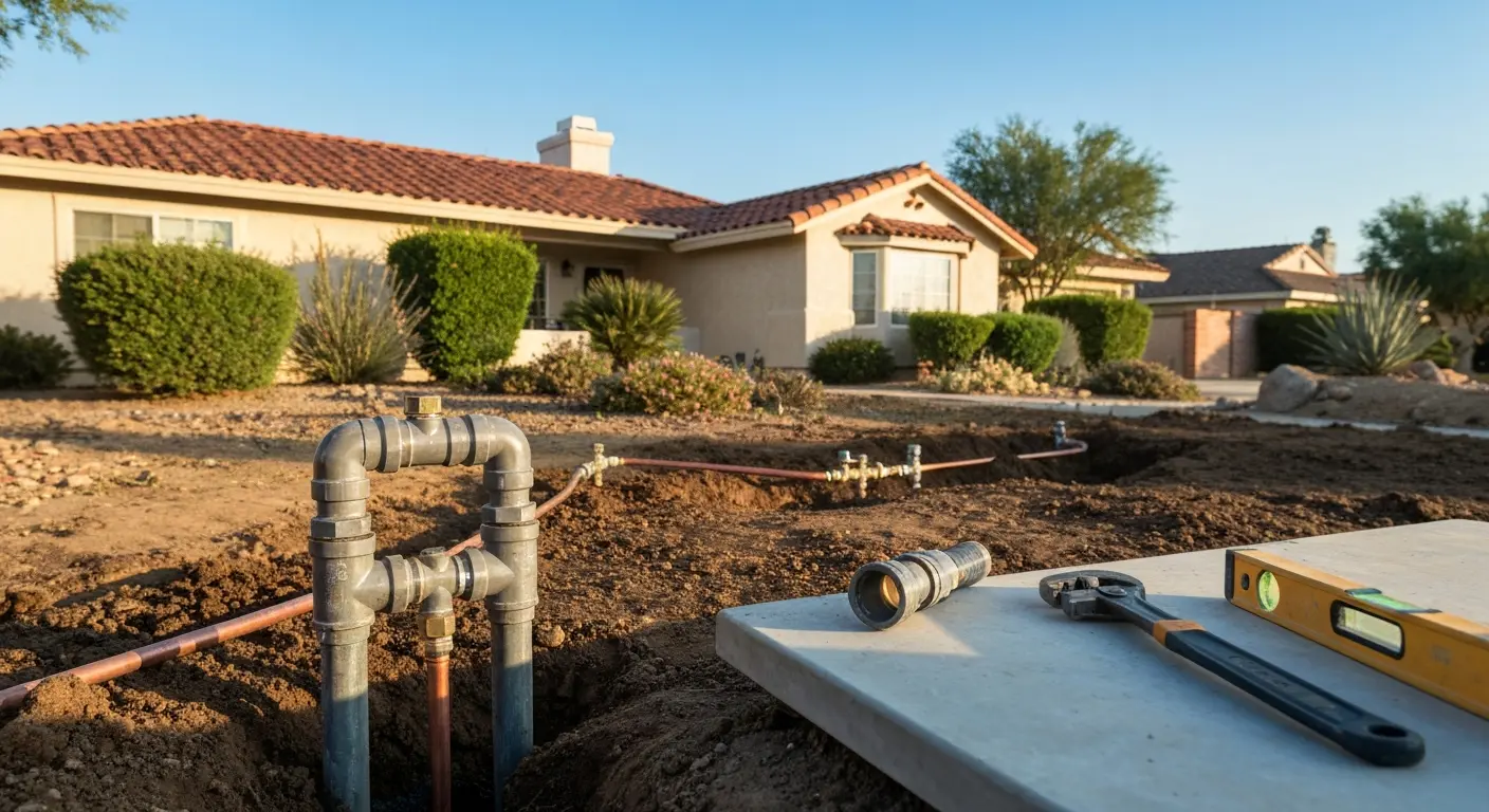 Water line installation
