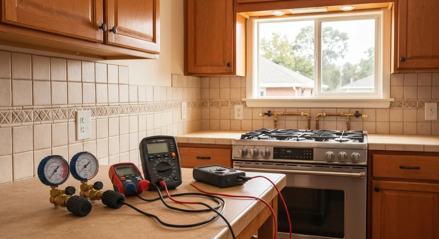 Gas line installation