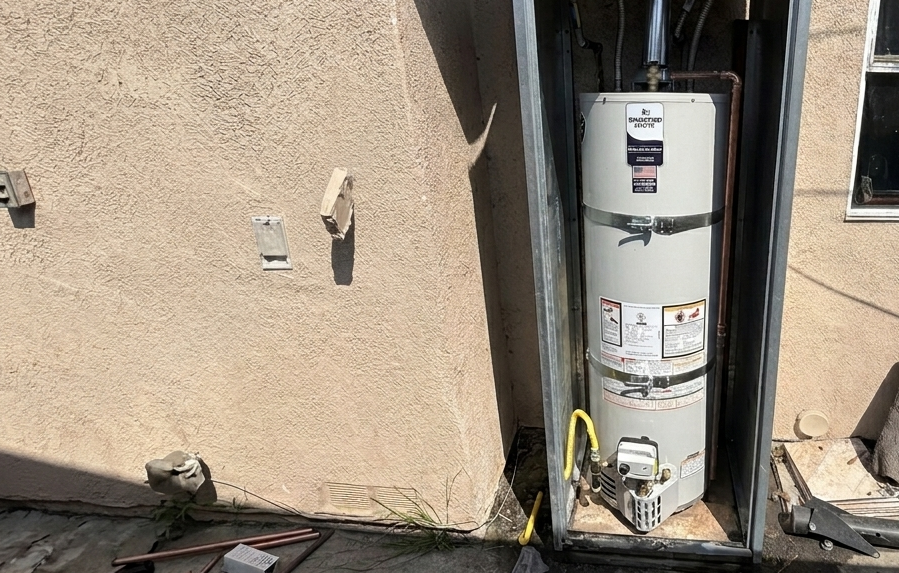 New water heater installation