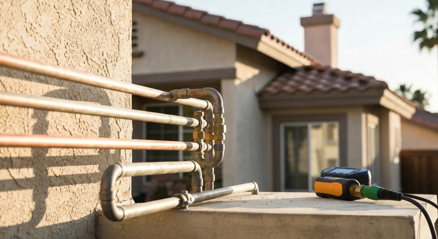 Gas line safety inspection