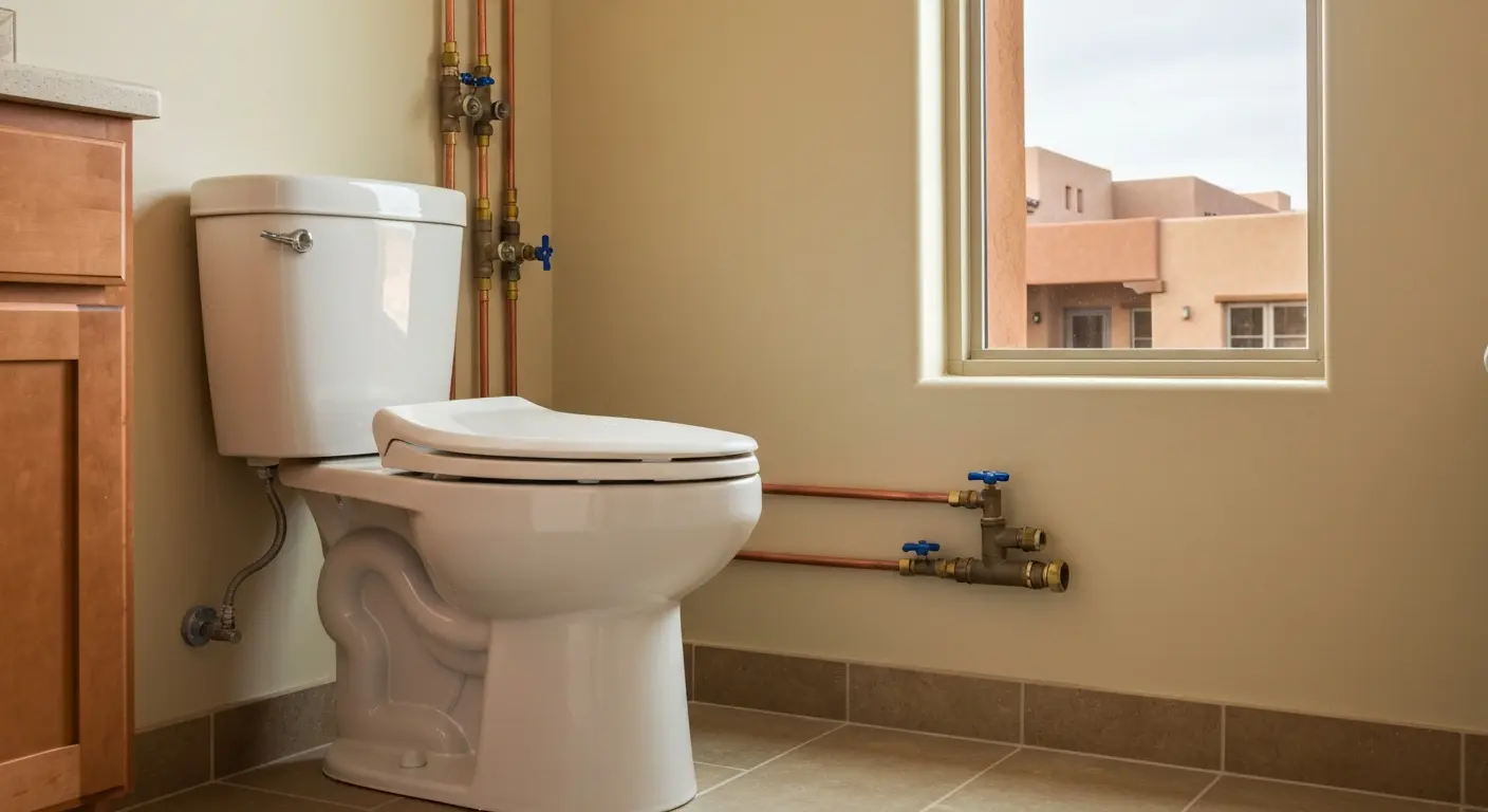 Toilet and water line work