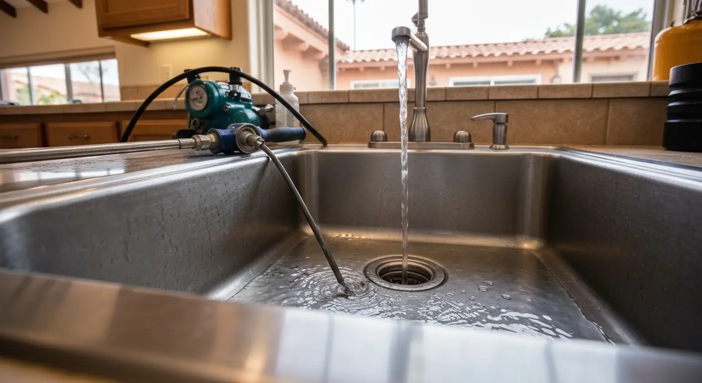 Kitchen drain cleaning service