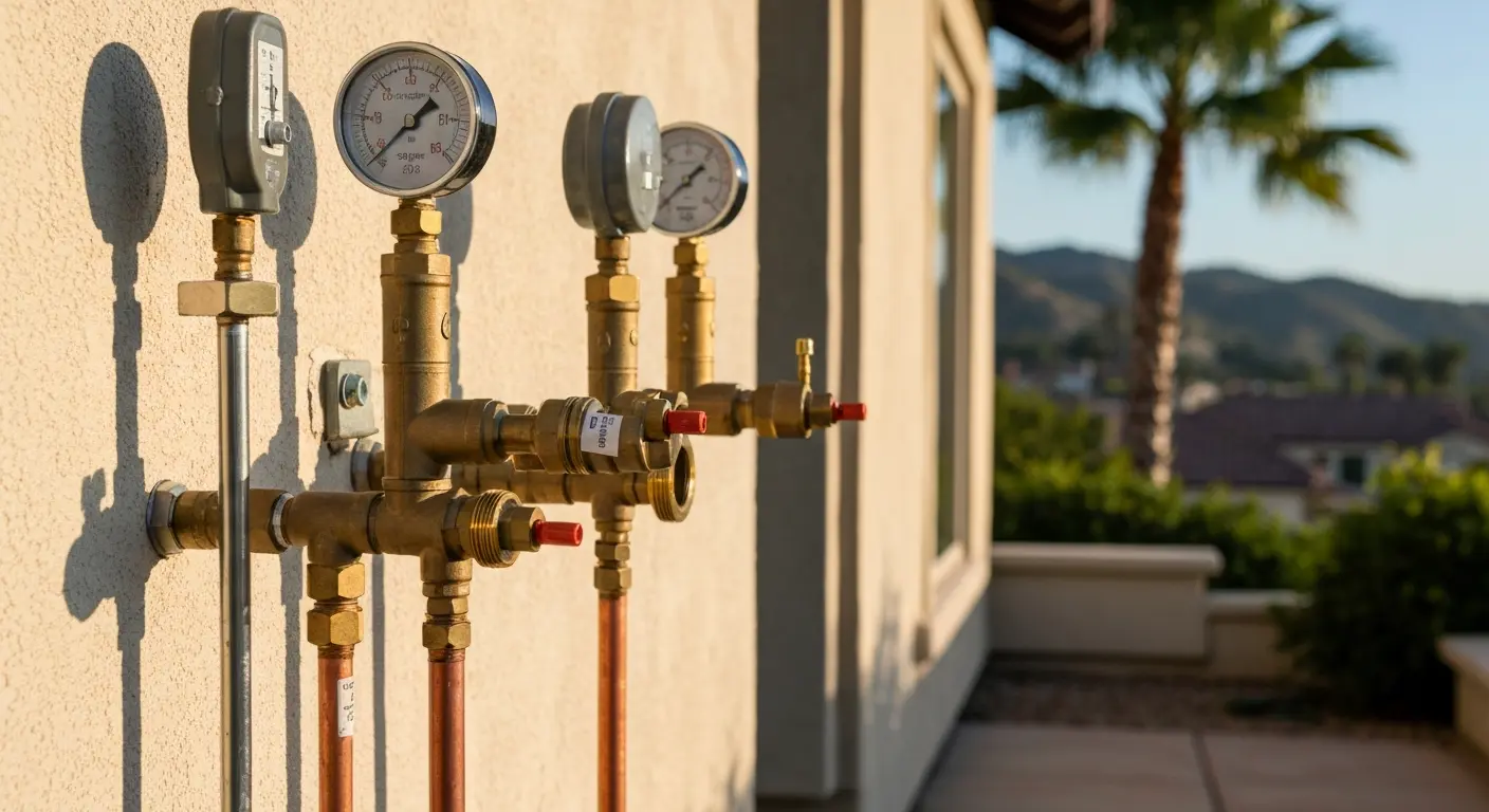 Gas line installation