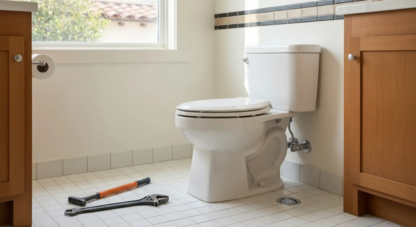 Toilet and fixture installation