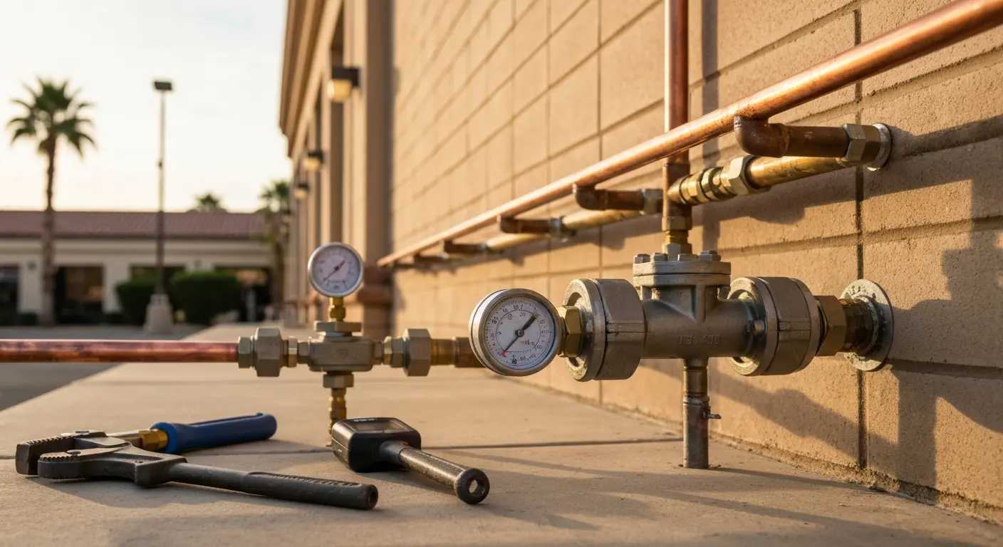 Gas line installation