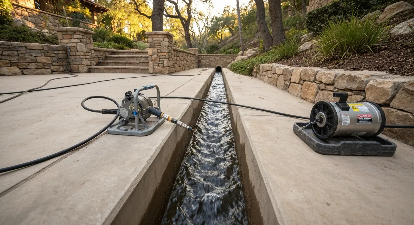 Drainage cleaning in Sierra Madre