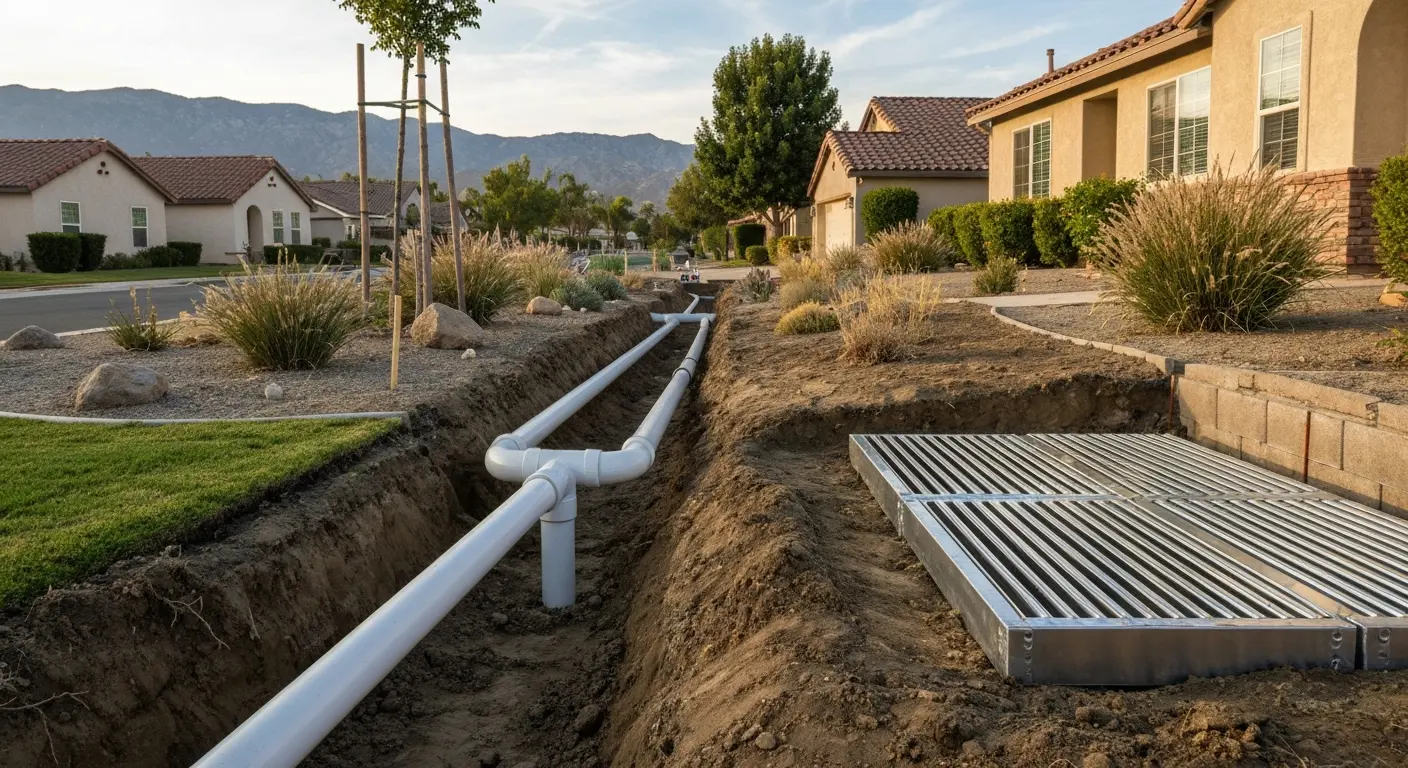 Drainage service project