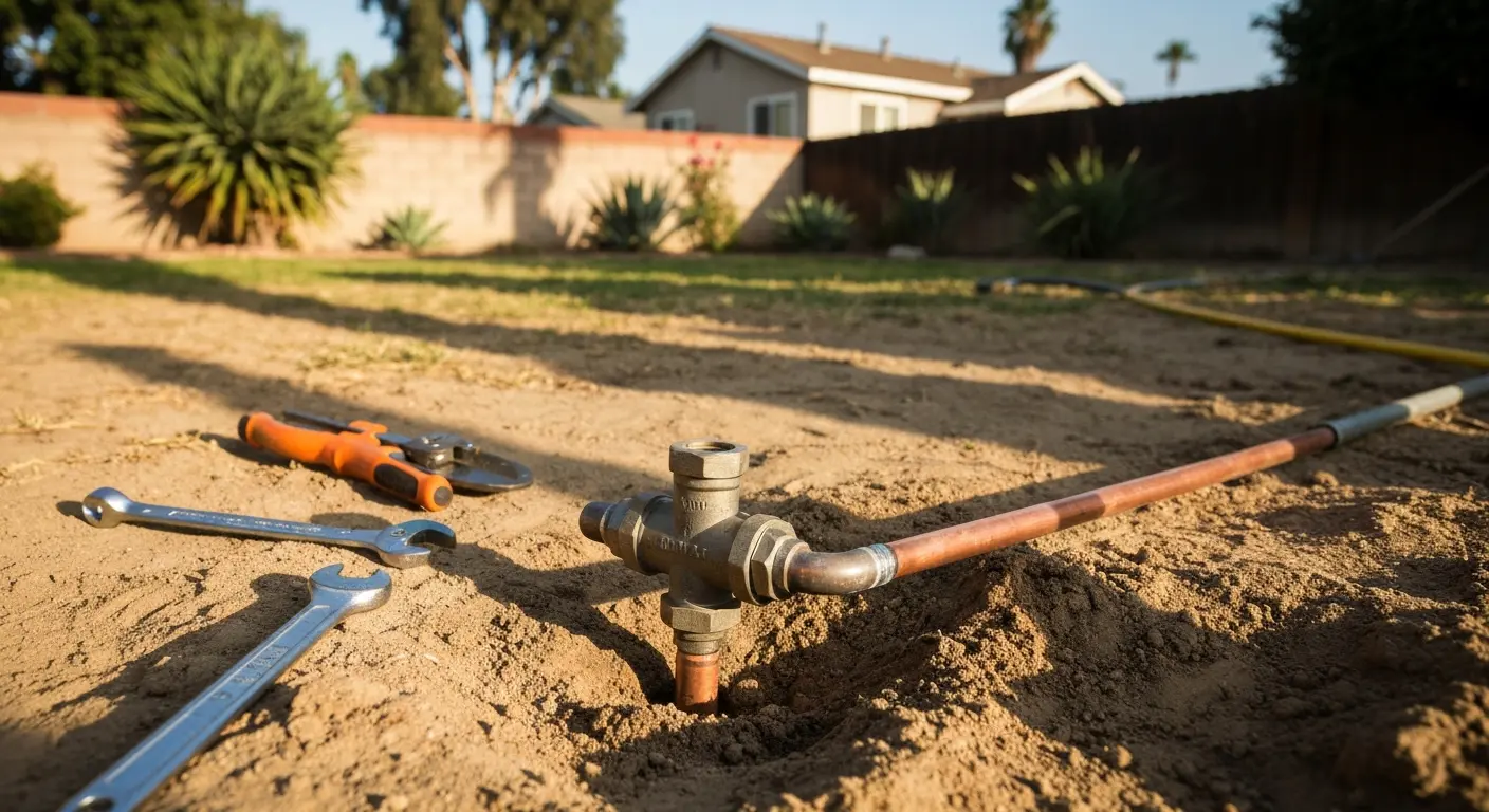 Waterline leak repair in Azusa