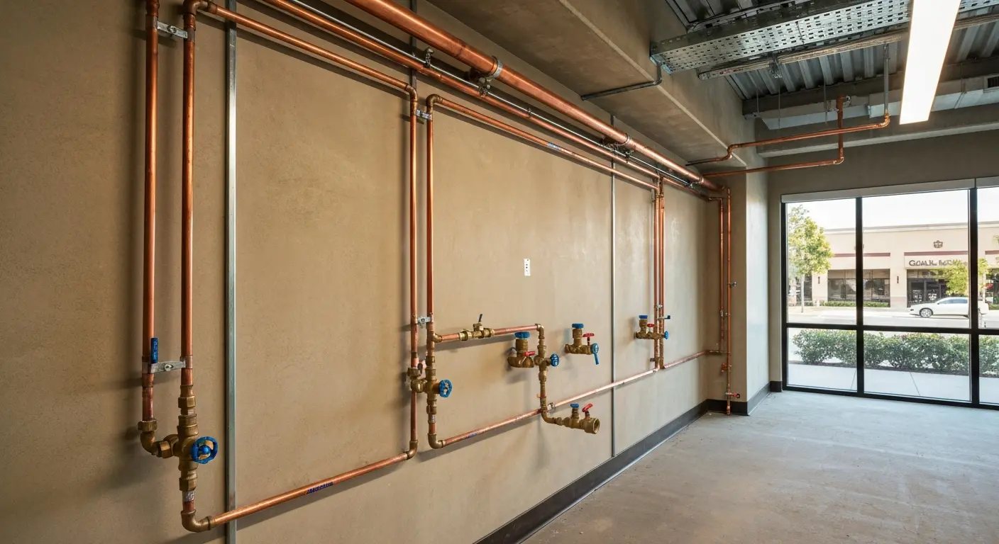 Commercial plumbing work