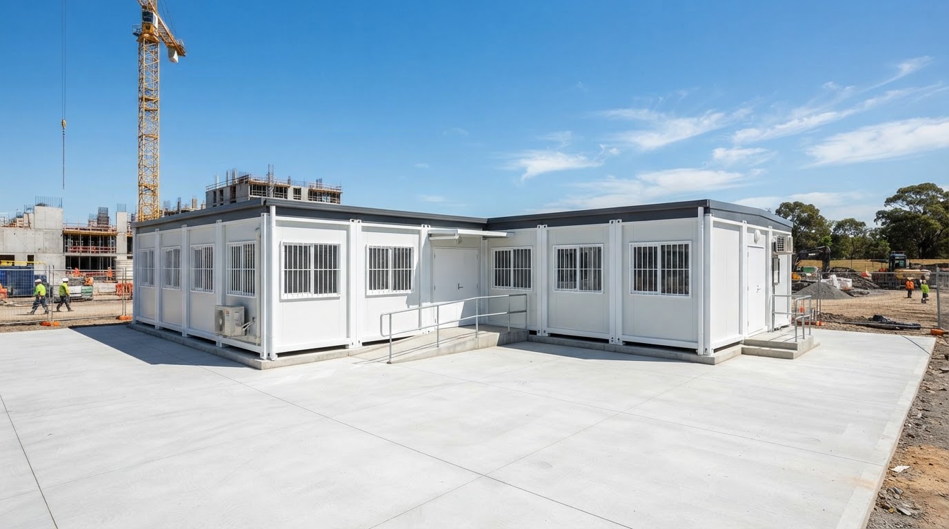 Container home site layout