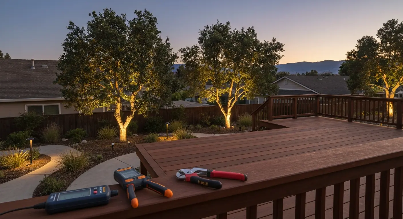 Outdoor lighting installation