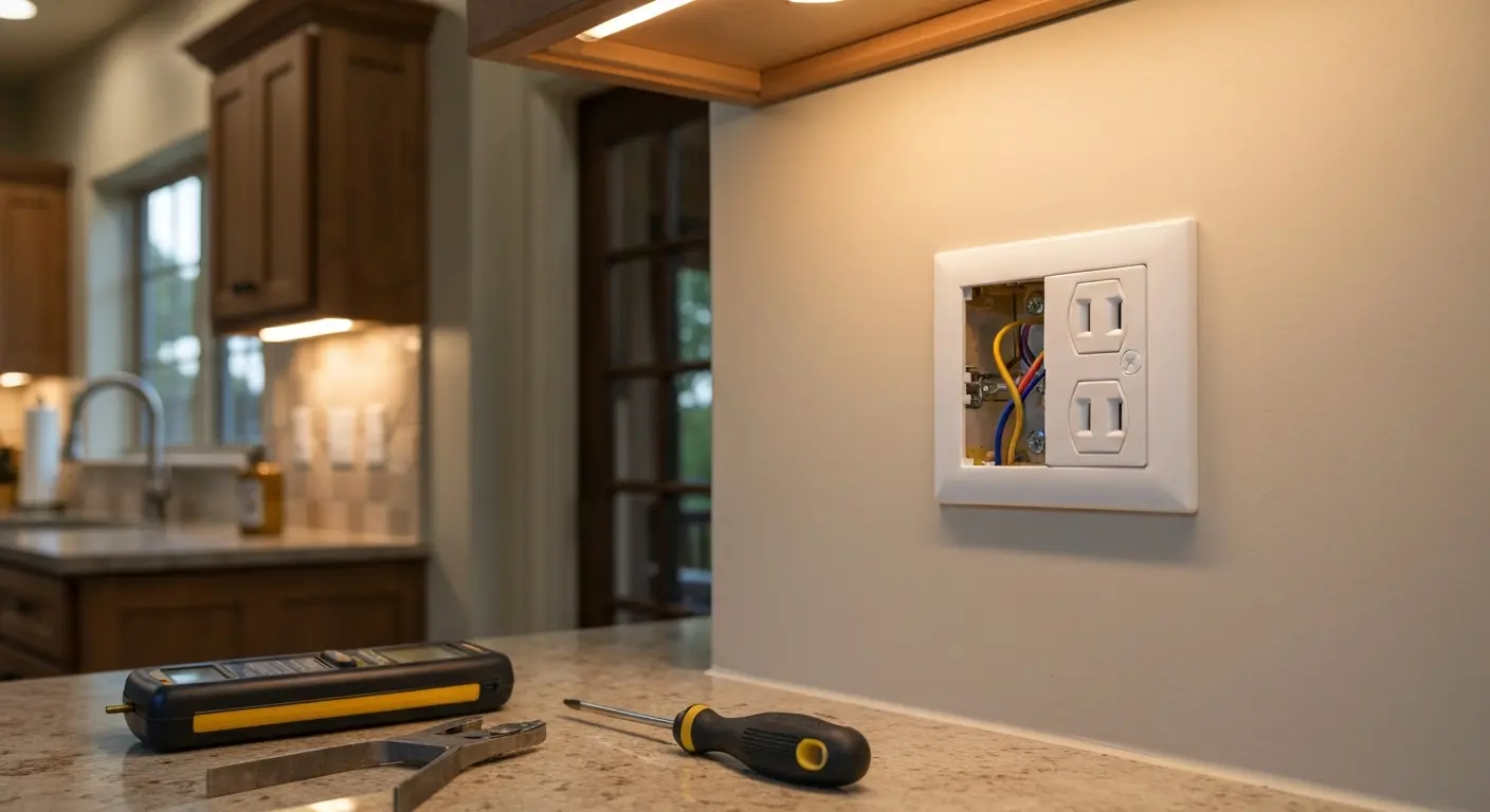 Outlet installation work