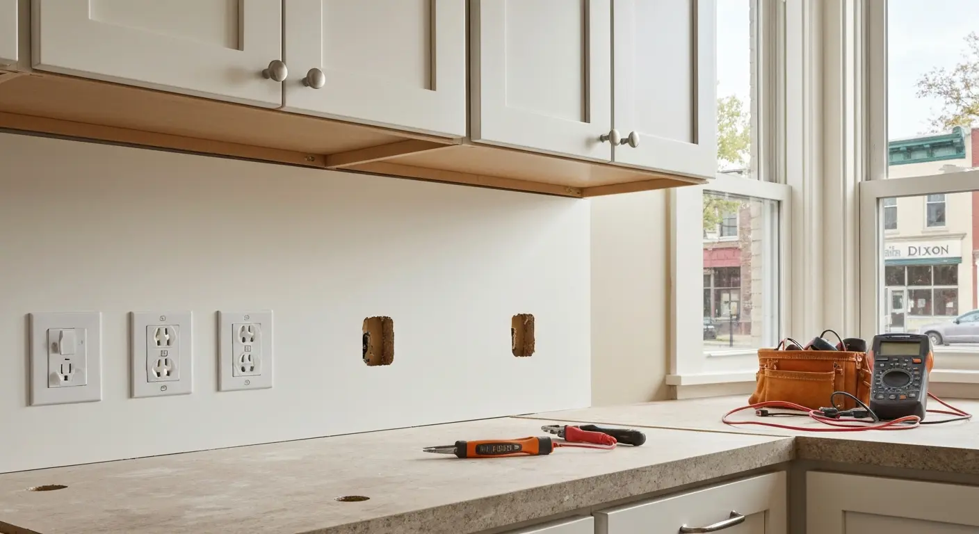 Outlet and receptacle installation