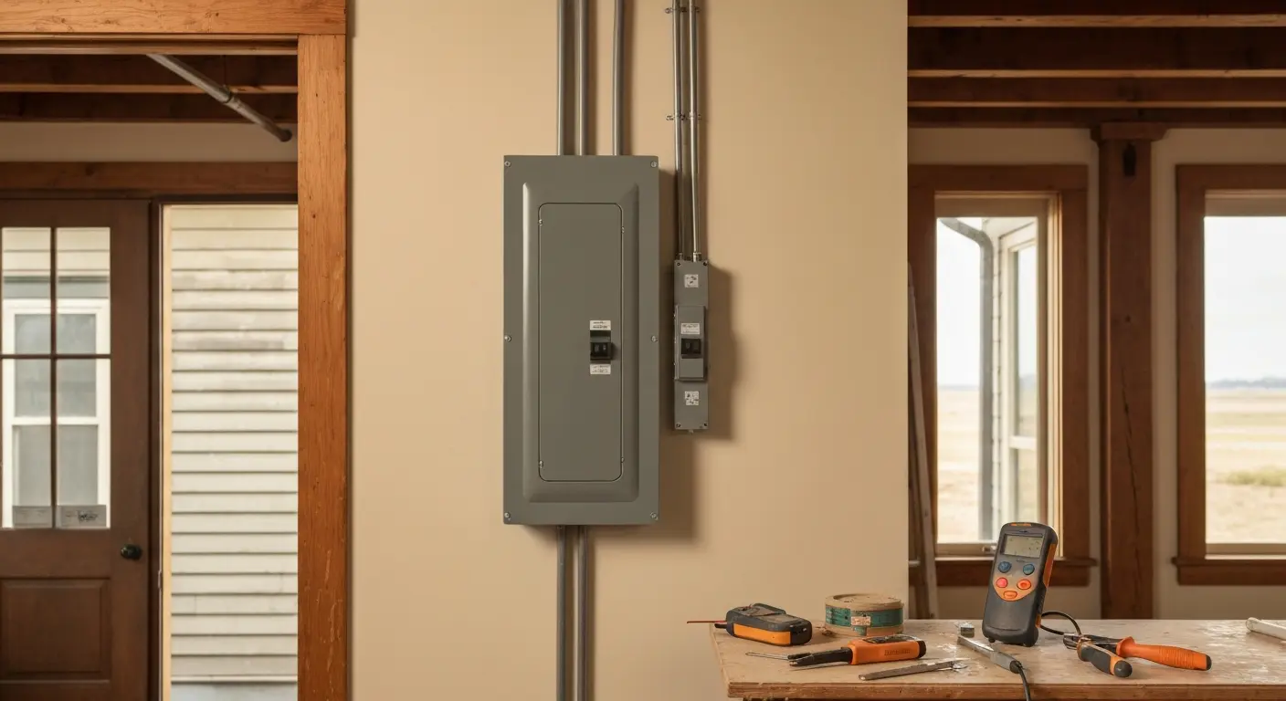 Electrical panel upgrade installation