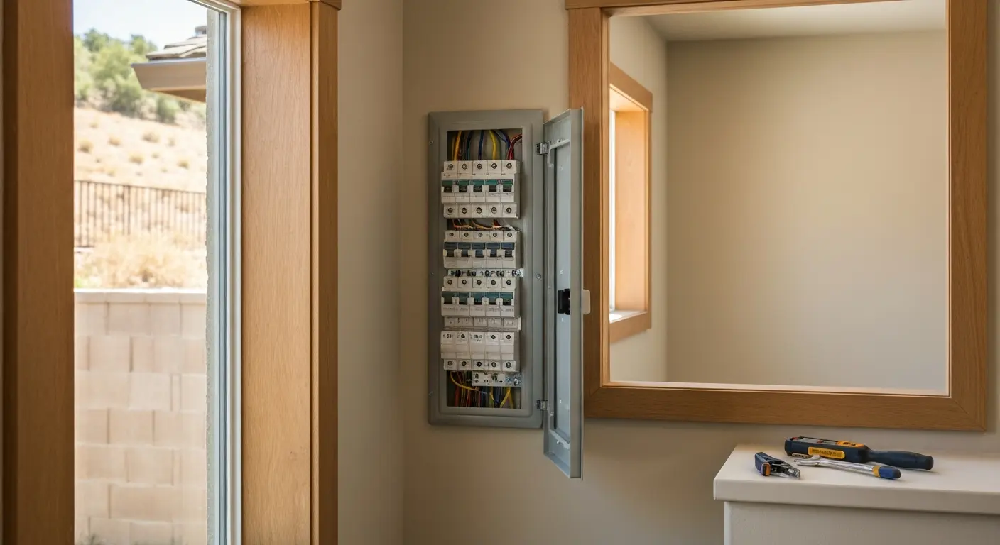 Circuit breaker panel installation