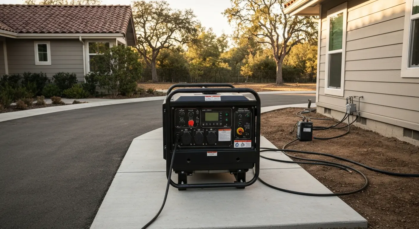 Portable generator power solution