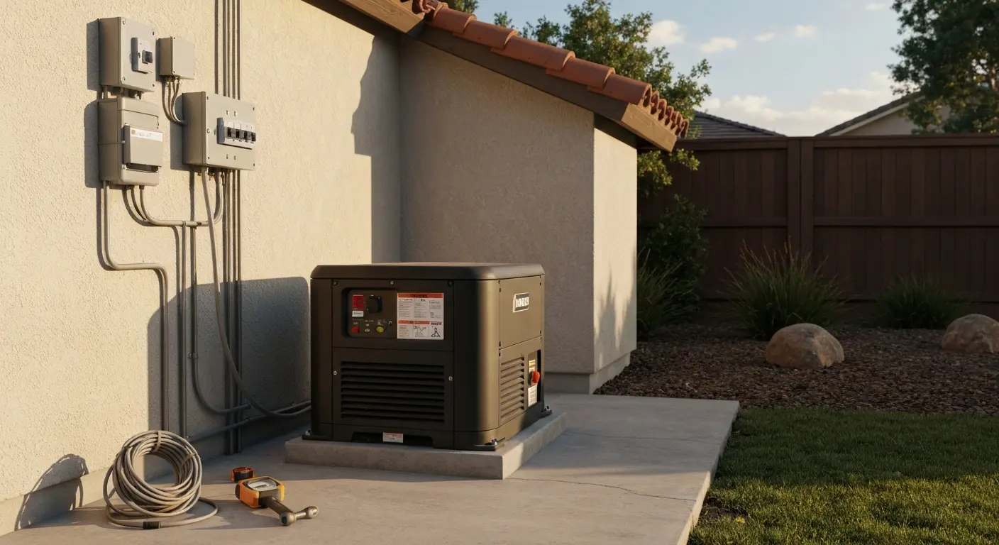 Standby generator installation