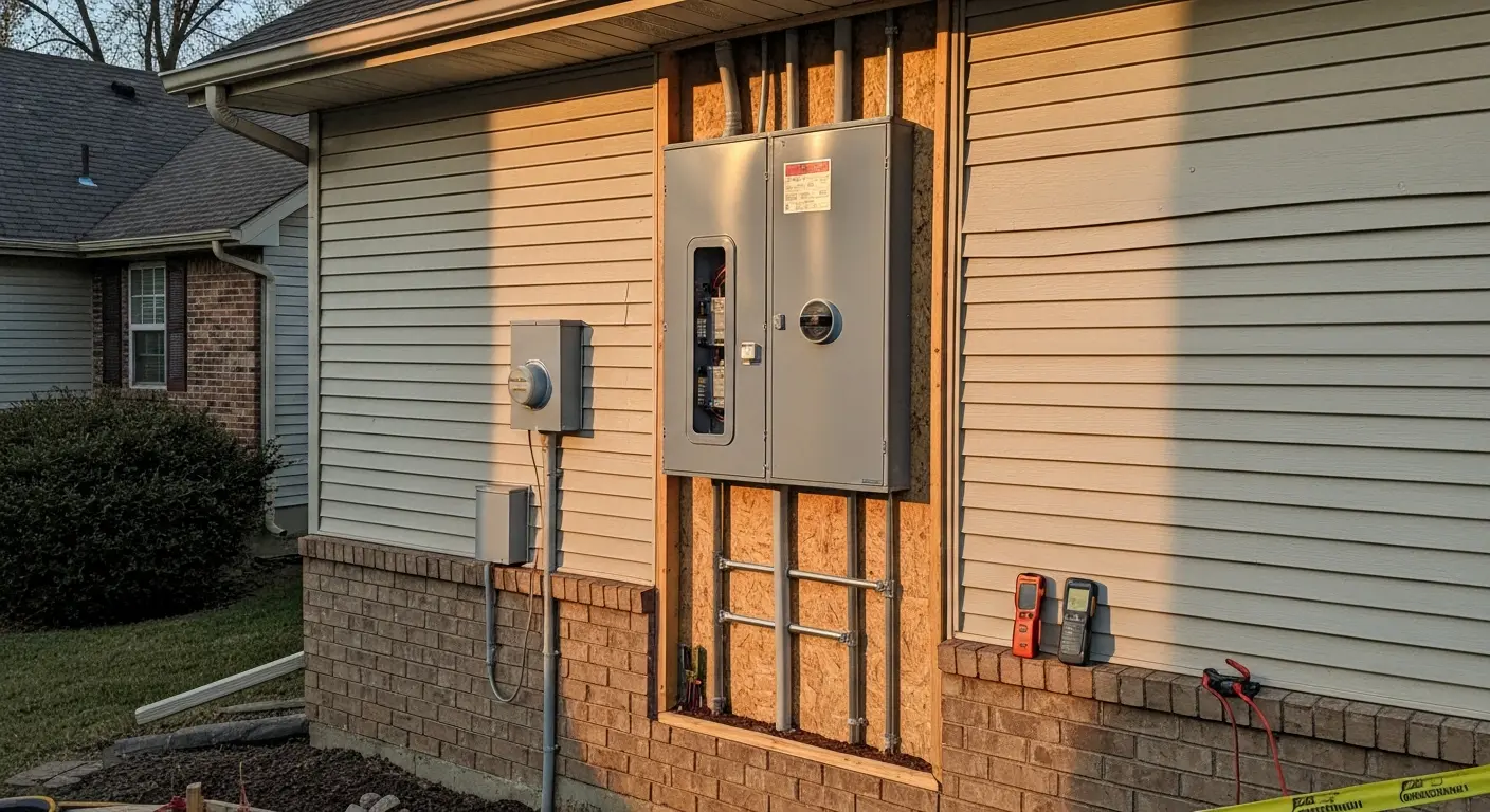 Service panel installation