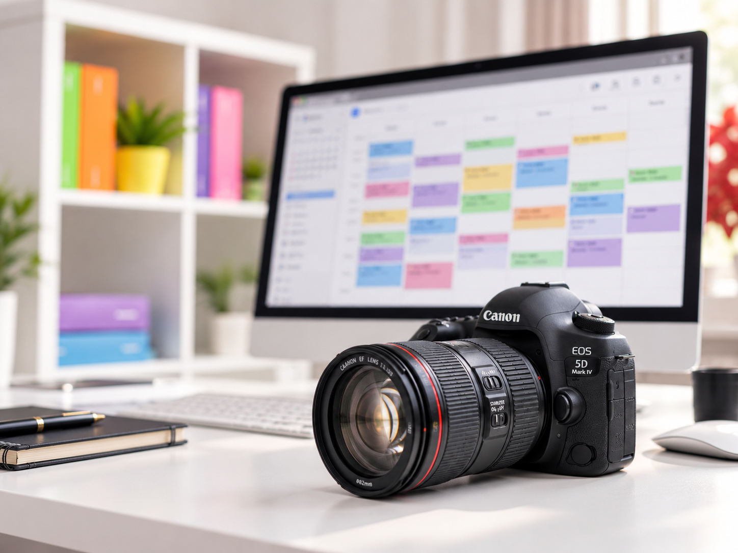 A photographer planning their business