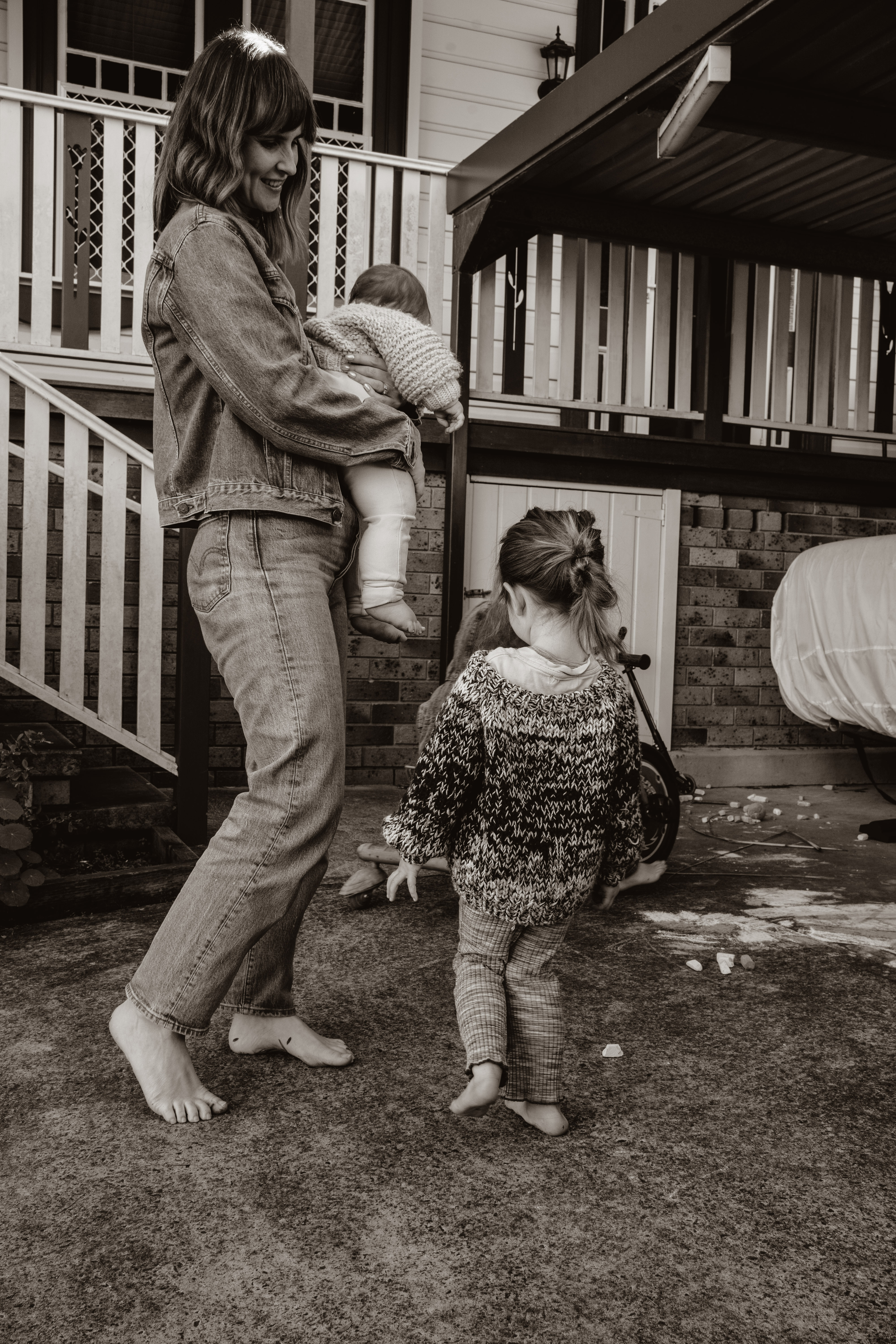 Kate with her children