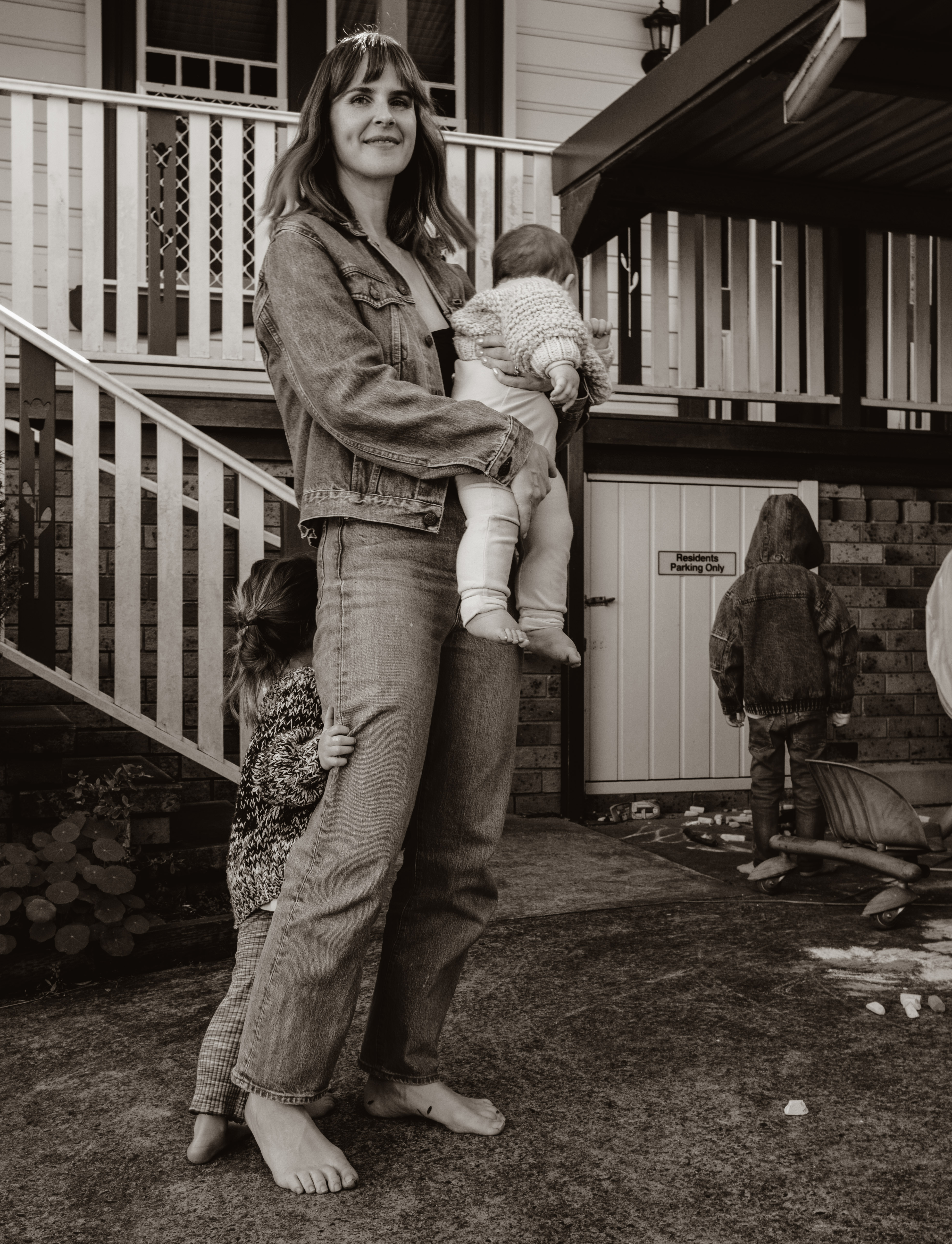 Kate with her children
