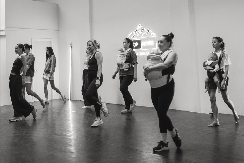 Mums dancing at Top Rock Studios Newcastle