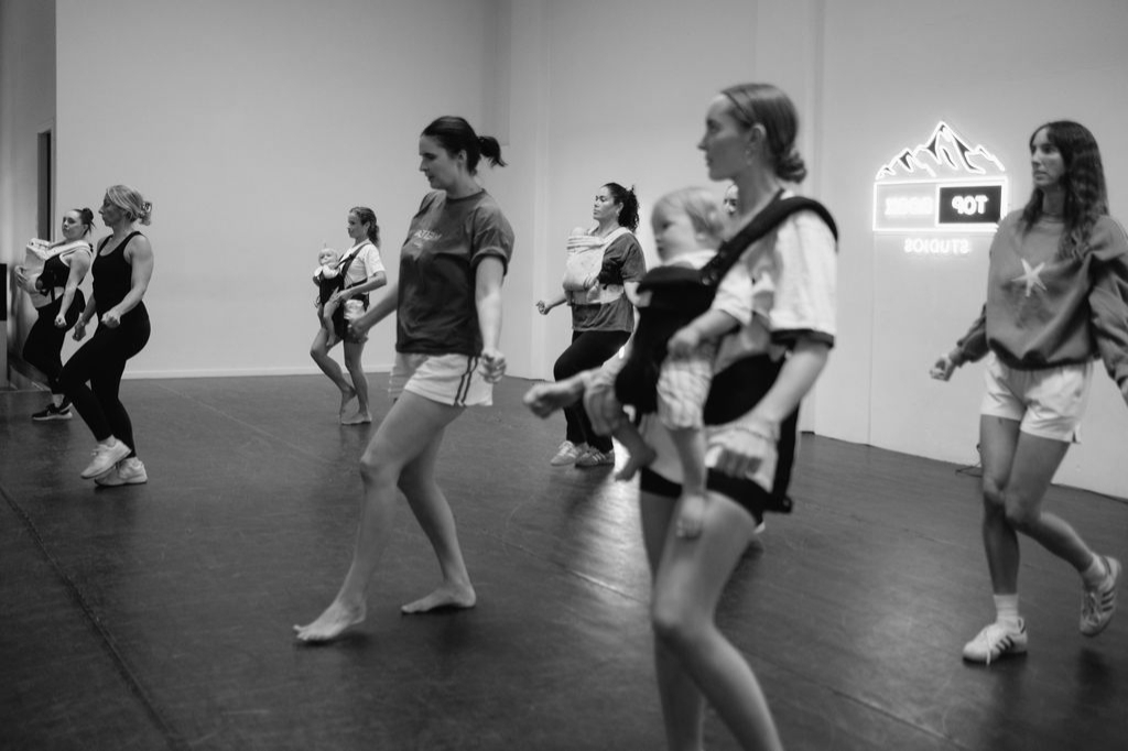Mums and bubs dance class at Top Rock Studios Newcastle