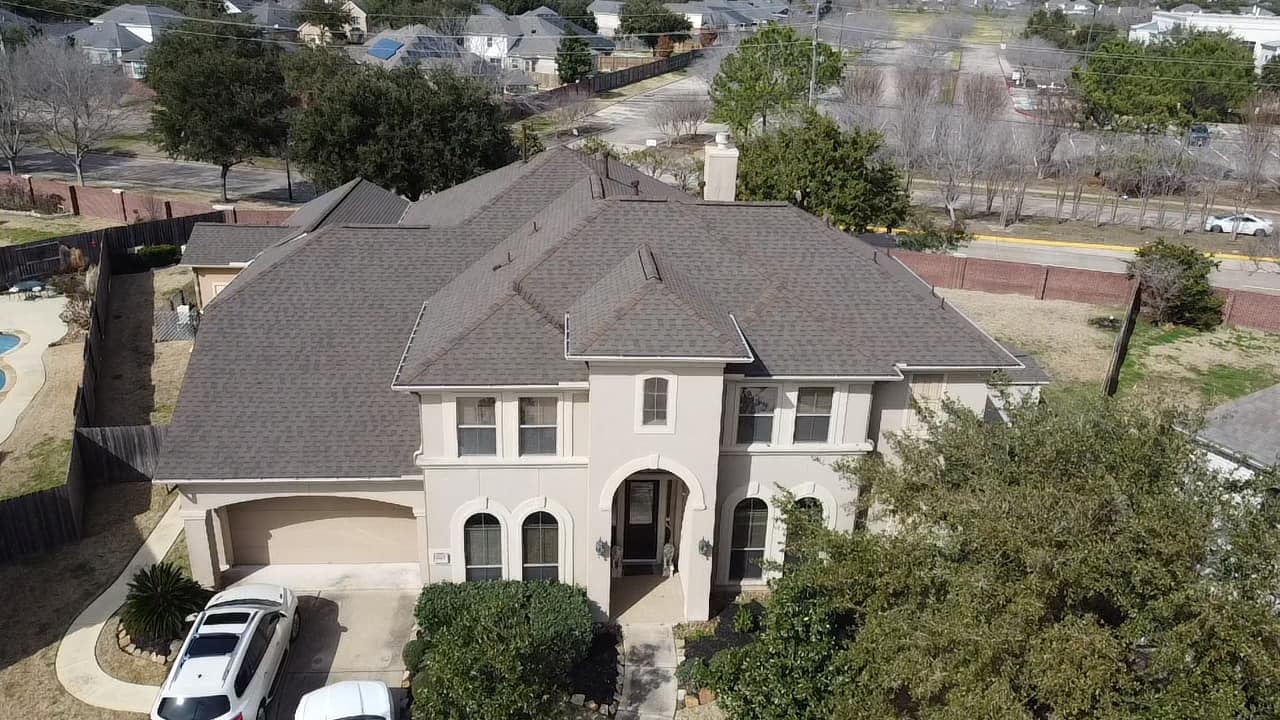 Completed roof replacement in Cypress, TX