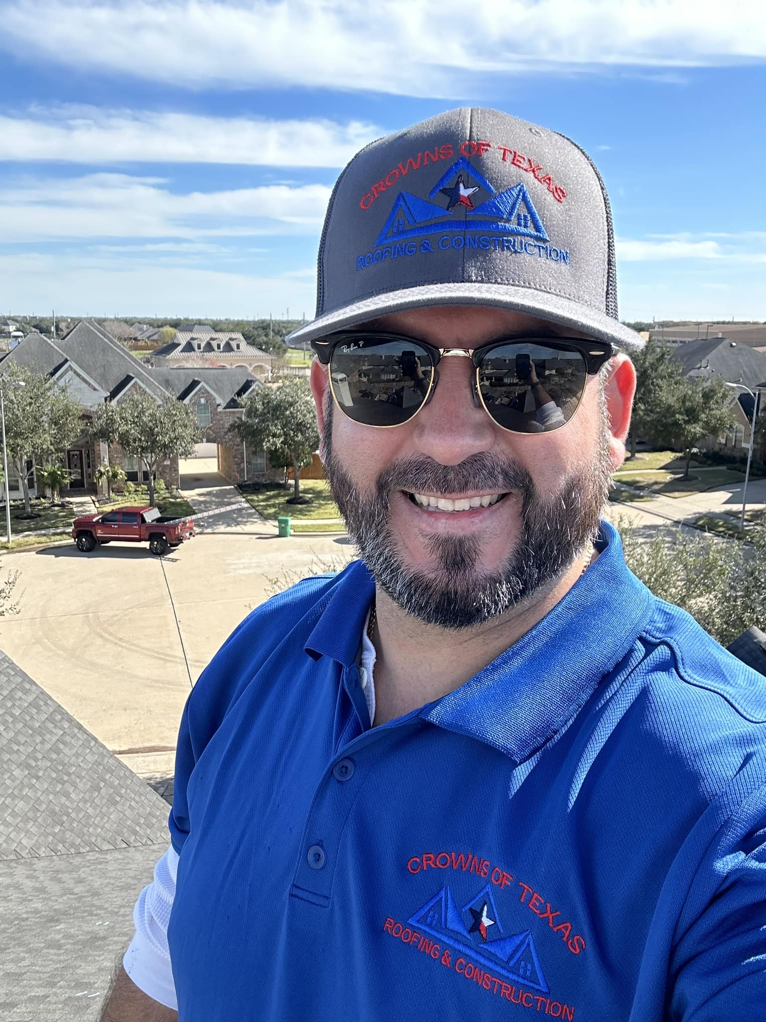 Crowns of Texas team member on a job site