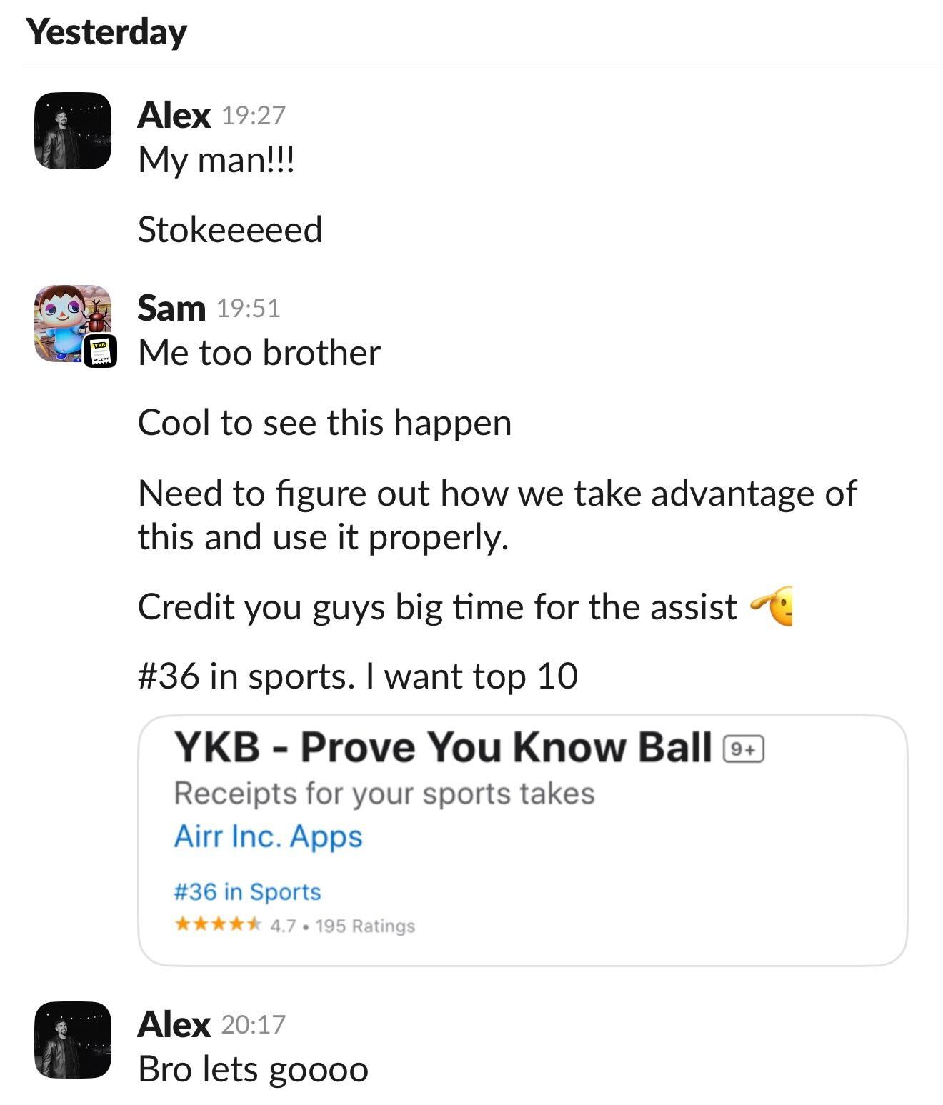 Client testimonial